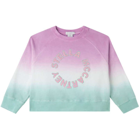Stella McCartney Kids Girls Pink Ombre Sweatshirt