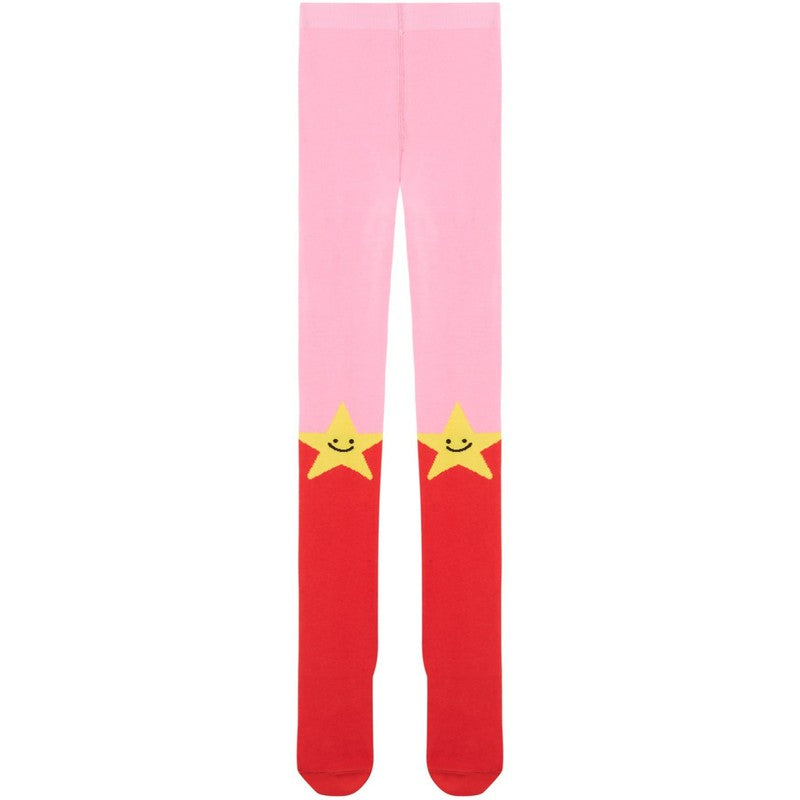 Stella McCartney Kids Girls Pink & Red Star Tights