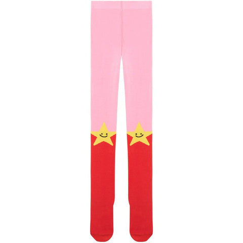 Stella McCartney Kids Girls Pink & Red Star Tights