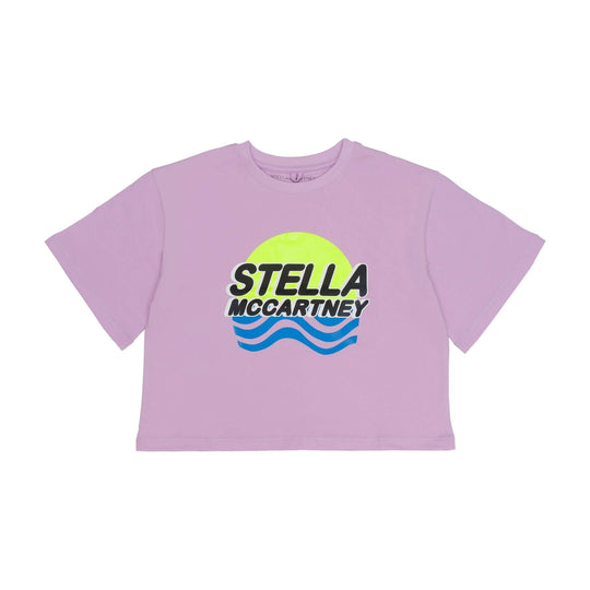 Girls Purple Wave T-Shirt