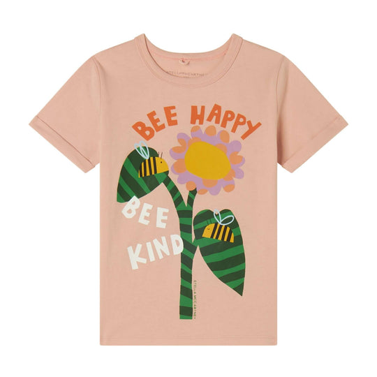 Girls Salmon Bee Kind T-Shirt