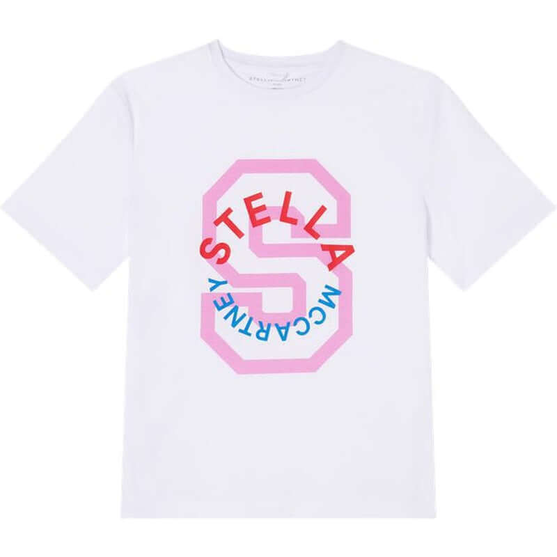 Stella McCartney Kids Girls White S Logo T-Shirt