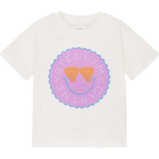 Girls White Shell Tshirt