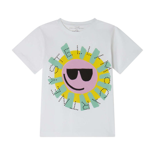 Girls White Logo Sunshine T-Shirt