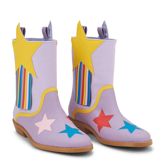 Girls Multicoloured Star Boots