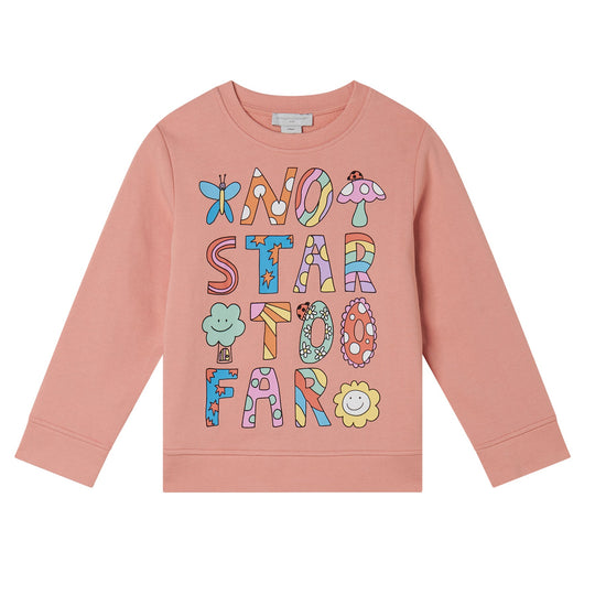 Girls Pink Fairy Logo Sweatshirt