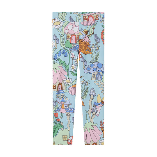 Girls Blue Fairy Leggings