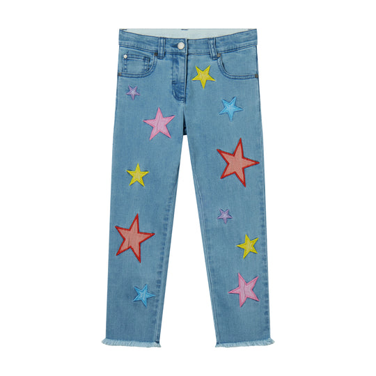 Girls Denim Star Jeans
