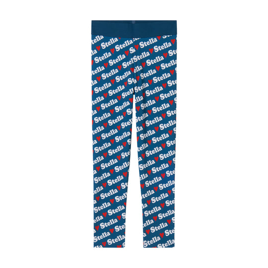 Girls Blue Stella Leggings