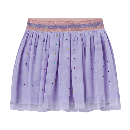 Girls Lilac Diamonte Tulle Skirt