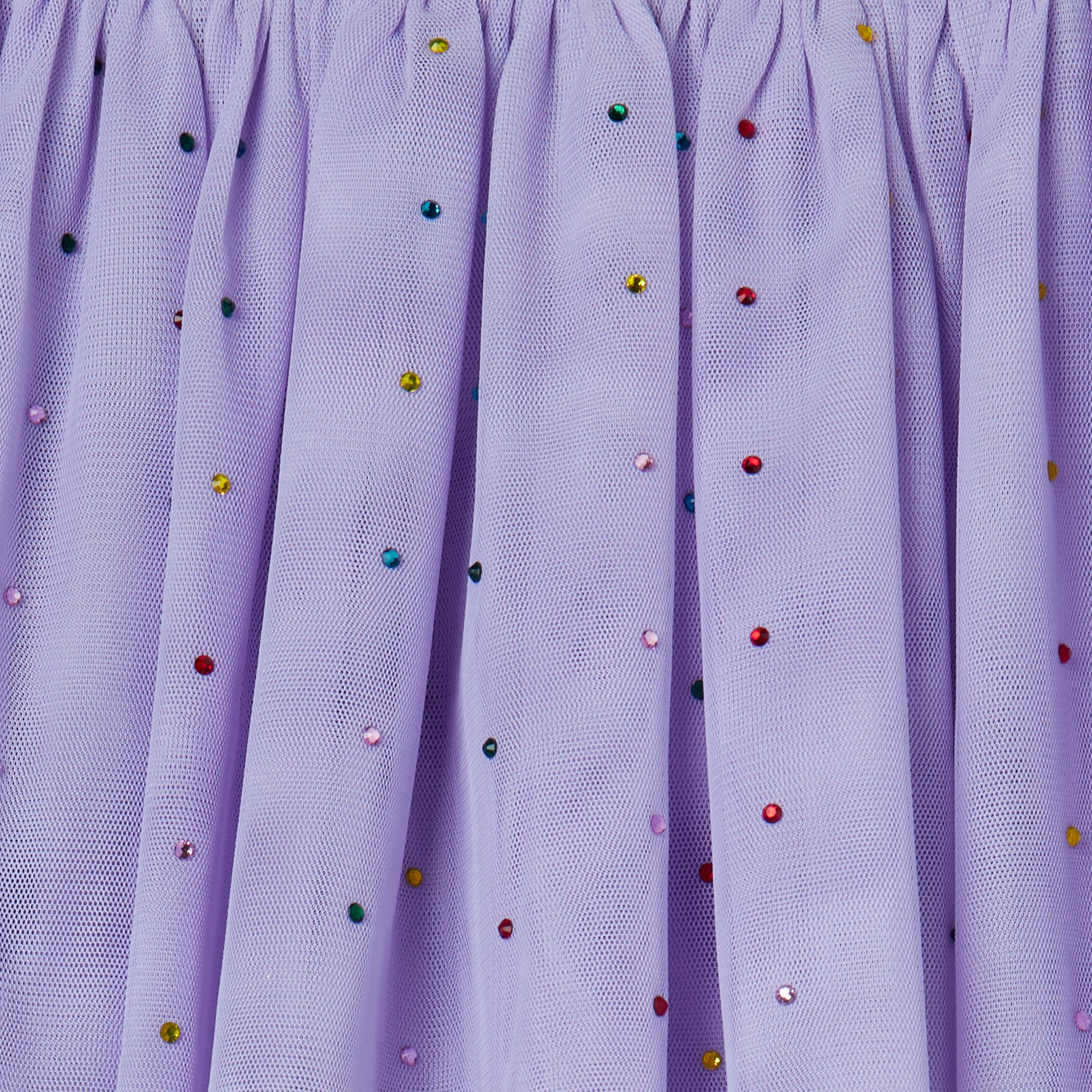 Stella McCartney Girls Lilac Diamonte Tulle Skirt