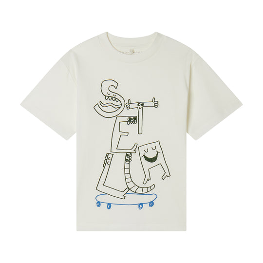 Boys White Skate T-Shirt