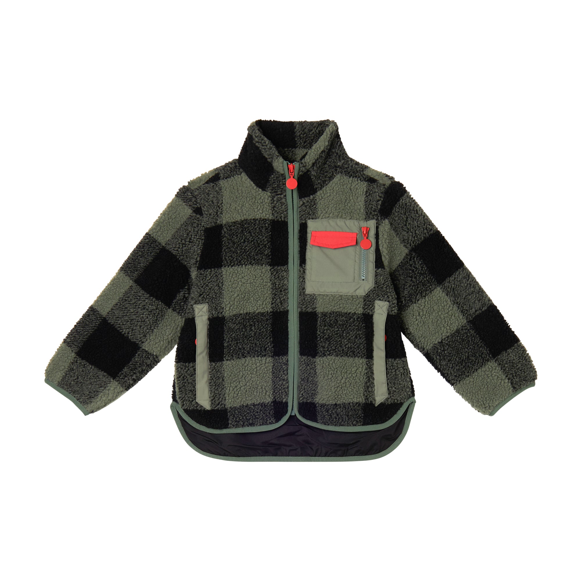 Stella McCartney Kids Boys Khaki Fleece Jacket