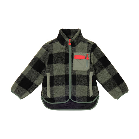Stella McCartney Kids Boys Khaki Fleece Jacket