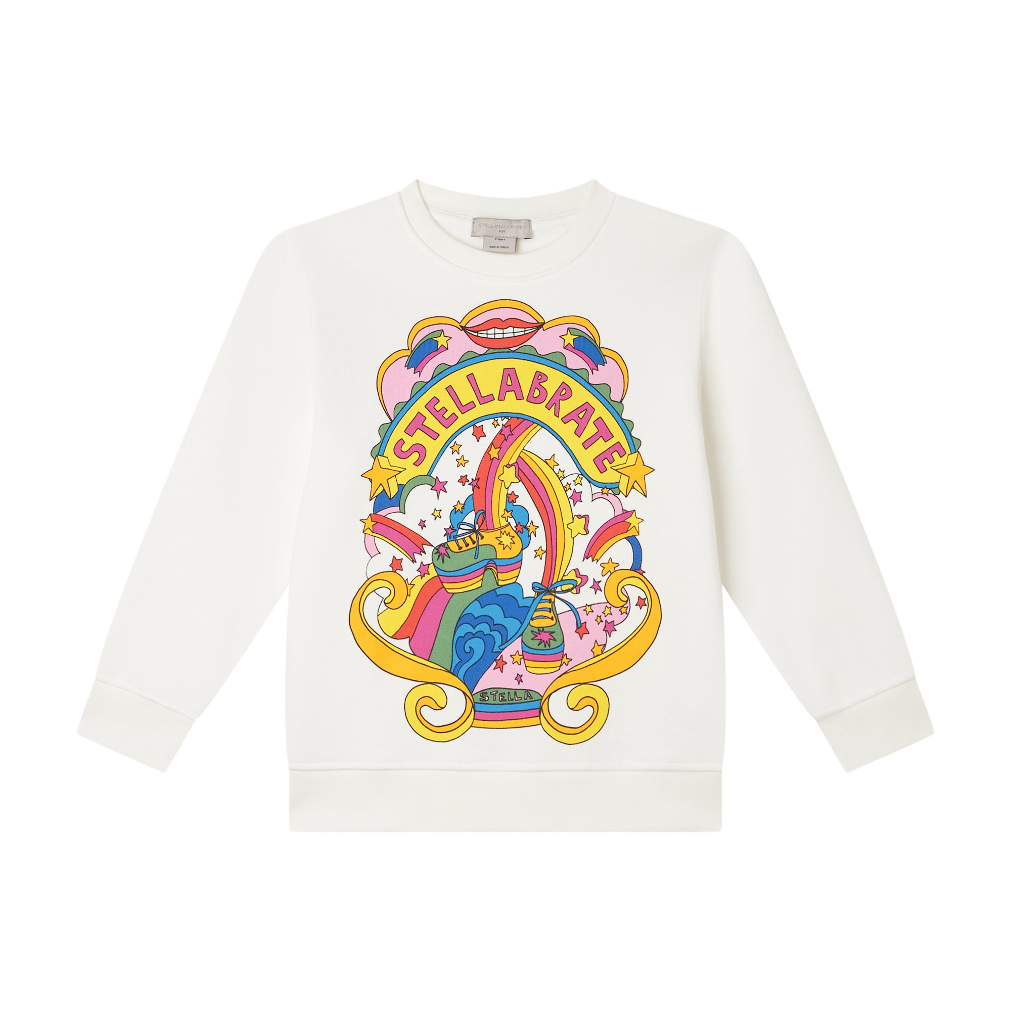 Stella McCartney Kids Girls Ivory Logo Sweatshirt