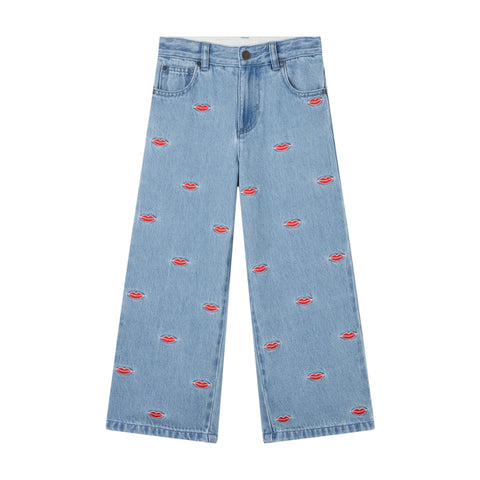Stella McCartney Kids Girls Lips Jeans