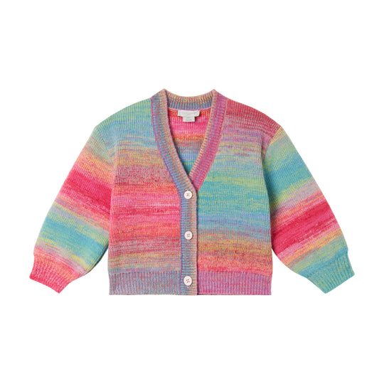 Girls Colourful Knit Cardigan