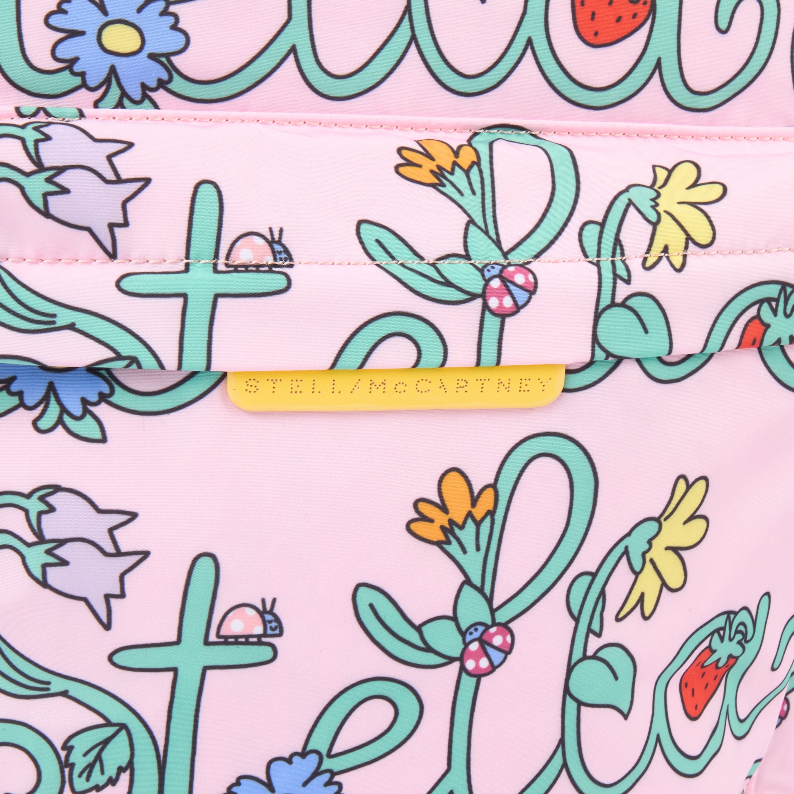 Stella McCartney Kids Girls Pink Logo Backpack