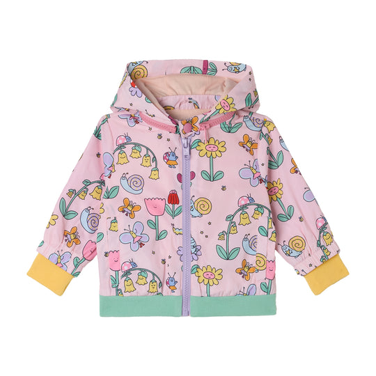 Baby Girls Pink Logo Jacket