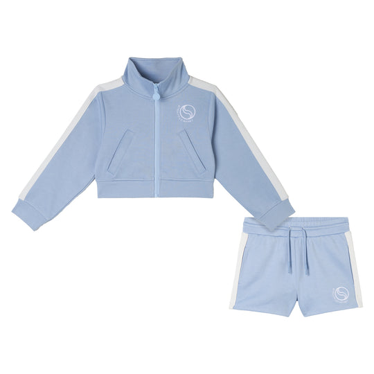 Girls Light Blue Short Set