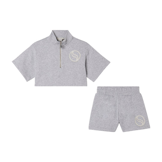 Girls Grey Short Set