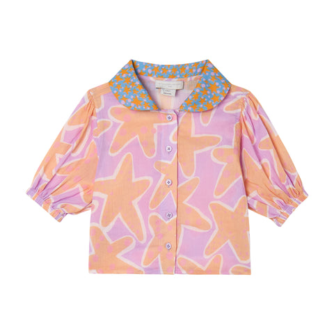 Stella McCartney Kids Girls Lilac Starfish Blouse