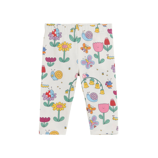 Baby Girls White Leggings