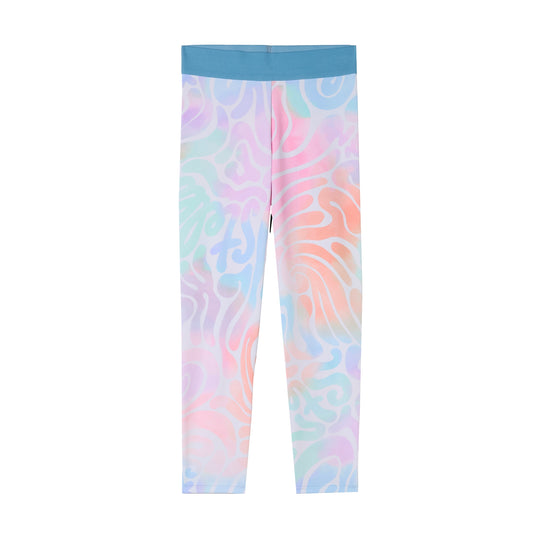 Girls Multicoloured Tie Dye Leggings