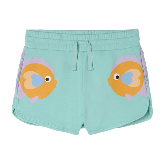 Girls Blue Fish Shorts
