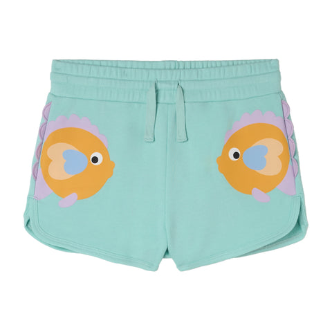 Stella McCartney Kids Girls Blue Fish Shorts