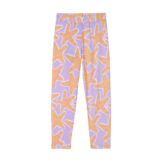 Girls Lilac Starfish Leggings