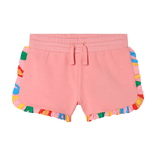 Girls Pink Frill Shorts