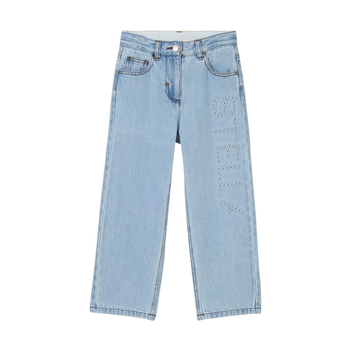 Stella McCartney Kids Girls Light Blue Trousers