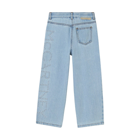 Stella McCartney Kids Girls Light Blue Trousers