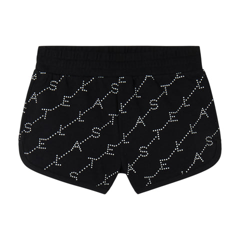 Stella McCartney Kids Girls Black Logo Jersey Shorts