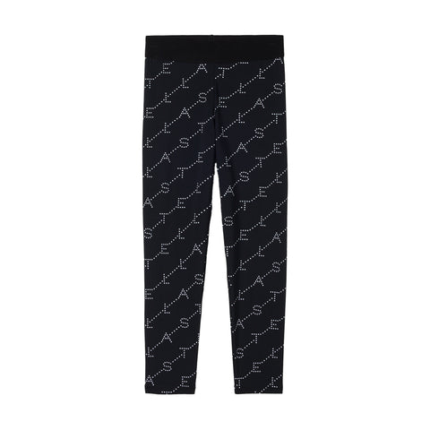 Stella McCartney Kids Girls Black Logo Leggings