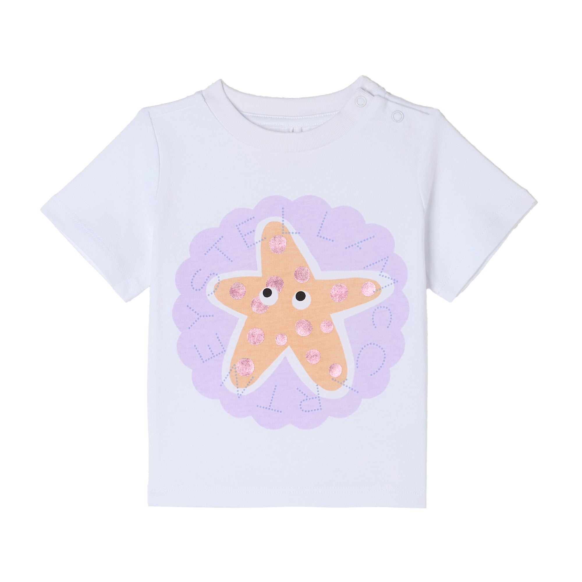 Stella McCartney Kids Baby Girls White Starfish Top