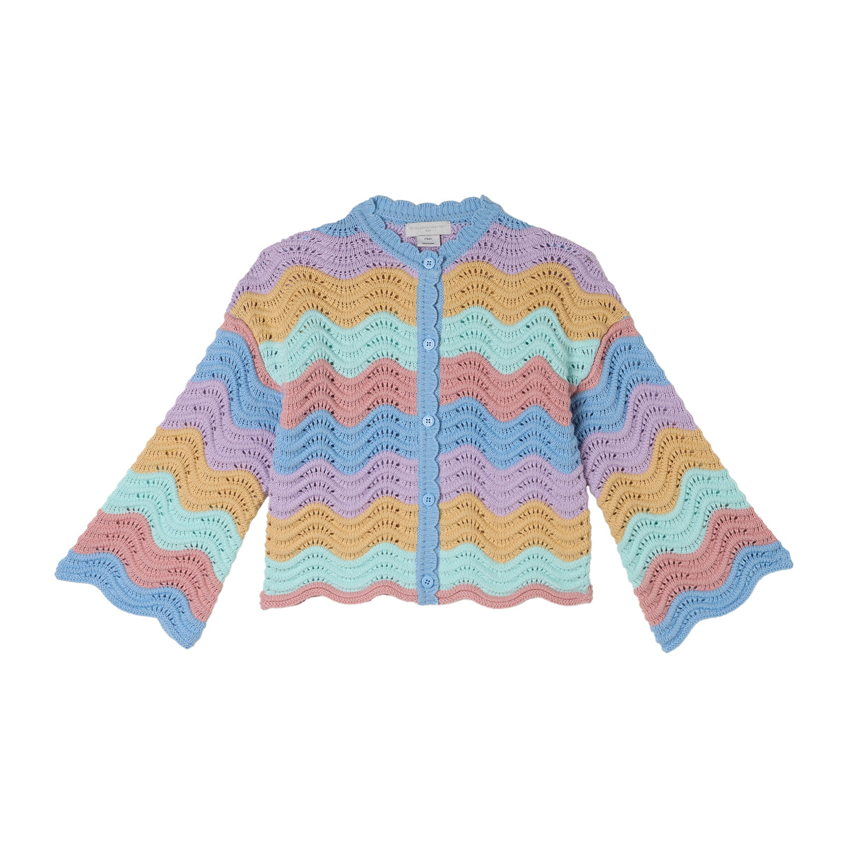 Stella McCartney Kids Girls Multicoloured Knit Cardigan