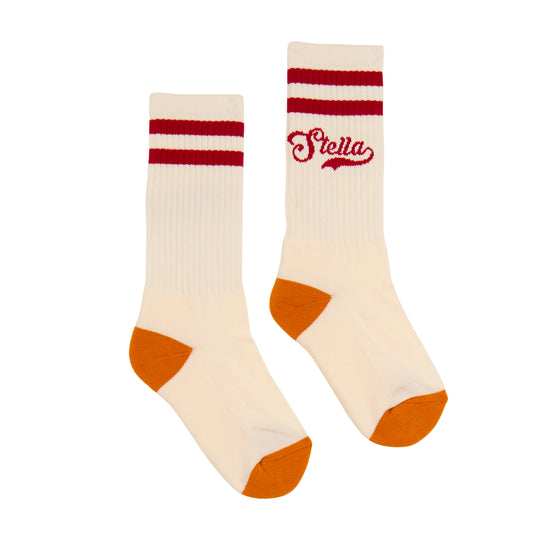 Girls Ivory Logo Socks