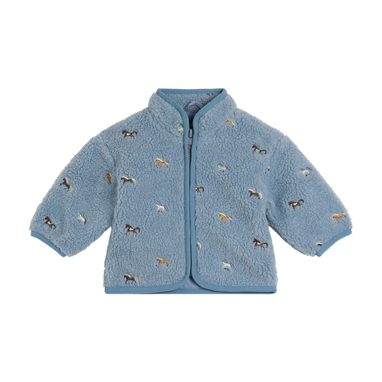 Boys Blue Horse Fleece