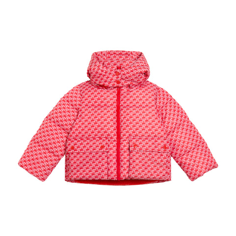 Stella McCartney Kids Girls Red And White Sport Puffer