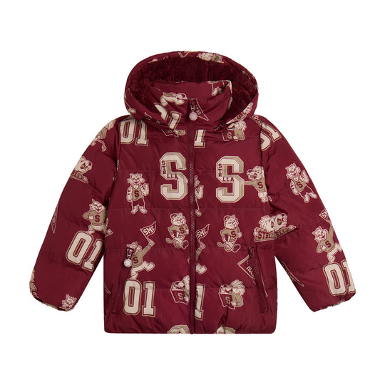 Boys Maroon Puffer