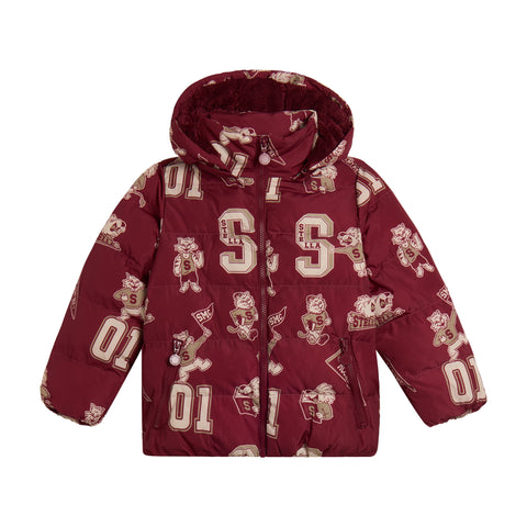 Stella McCartney Kids Boys Maroon Puffer
