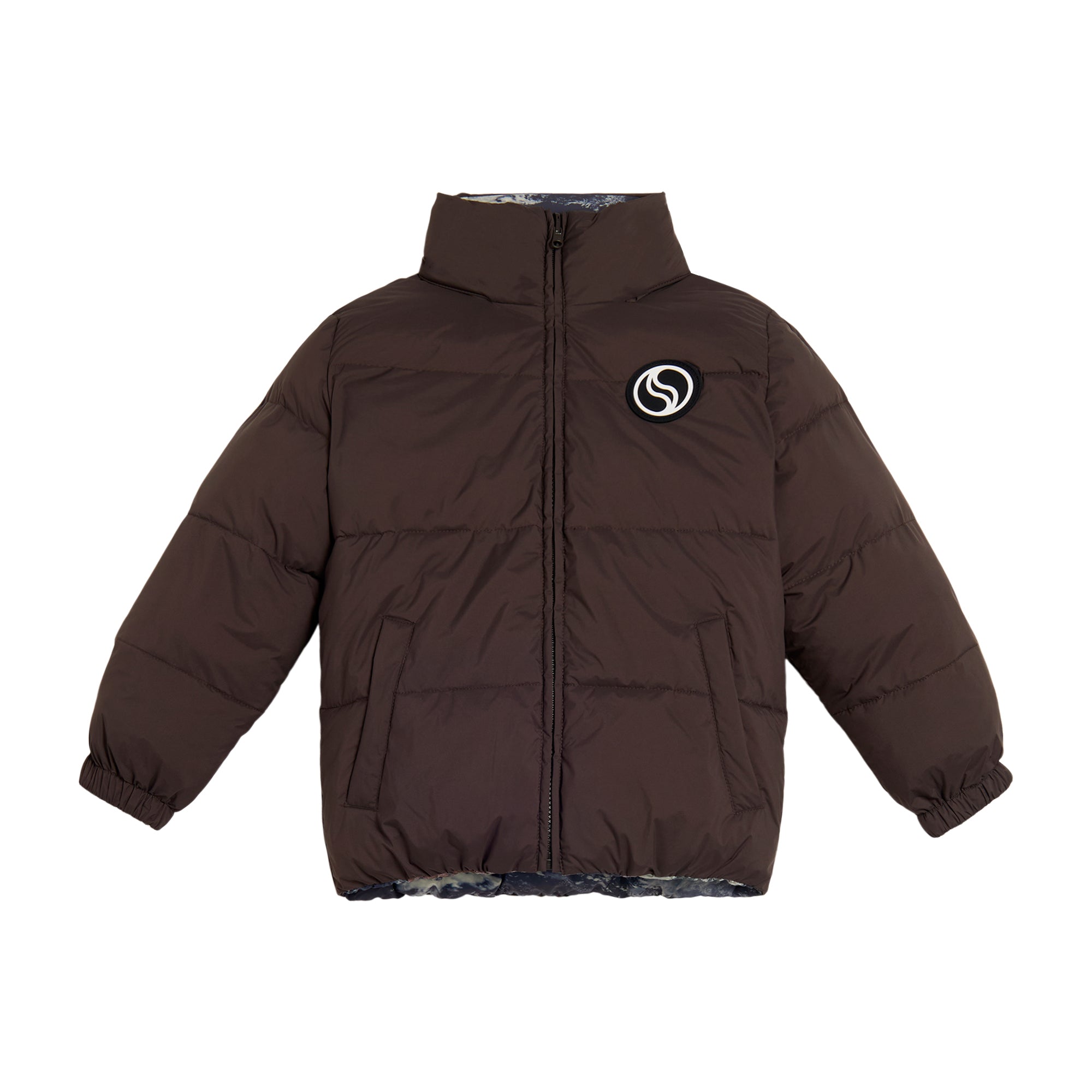 Stella McCartney Kids Boys Charcoal Grey Reversible Puffer
