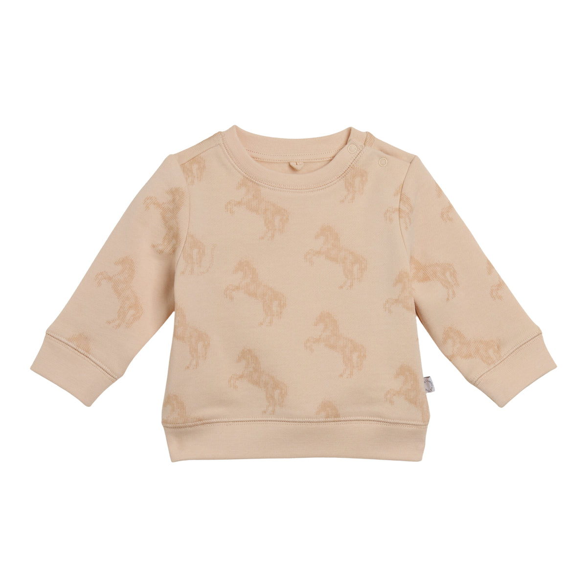 Stella McCartney Kids Girls Beige Horse Sweatshirt