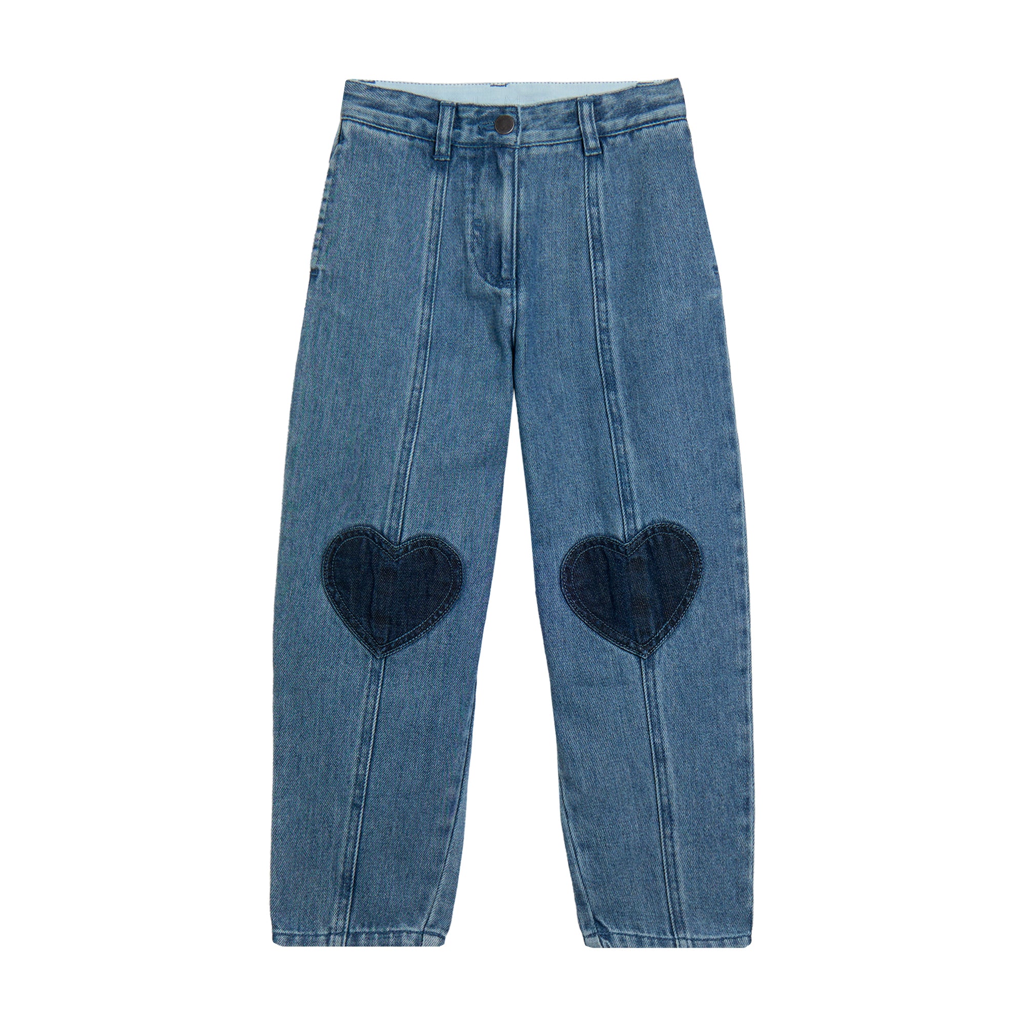 Stella McCartney Kids Girls Heart Denim Jeans