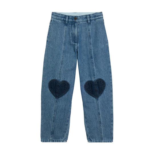 Girls Heart Denim Jeans