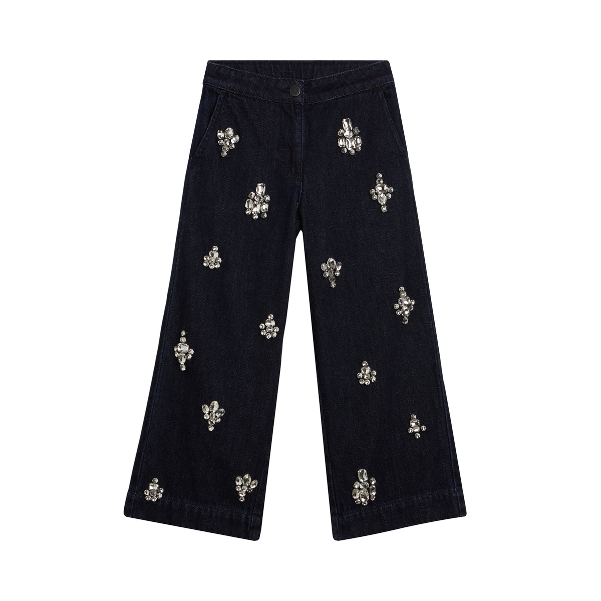 Girls Blue Jewelled Jeans