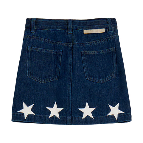Stella McCartney Kids Girls Denim Star Denim Skirt