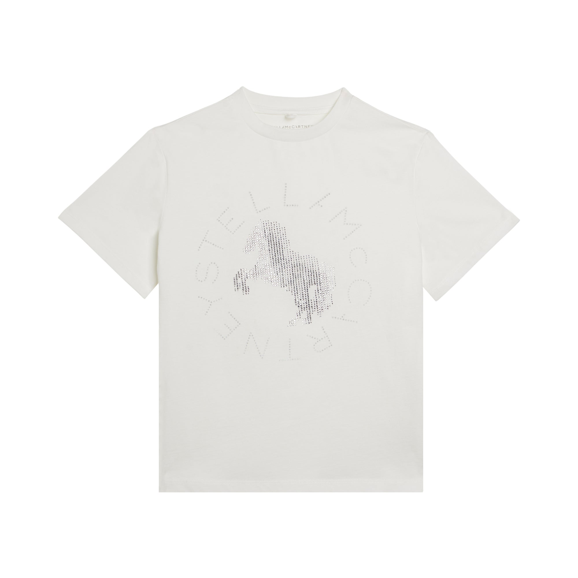 Stella McCartney Kids Girls Silver Horse T-Shirt